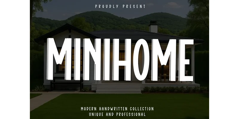 Minihome Font by Preketek texs โ Display Font