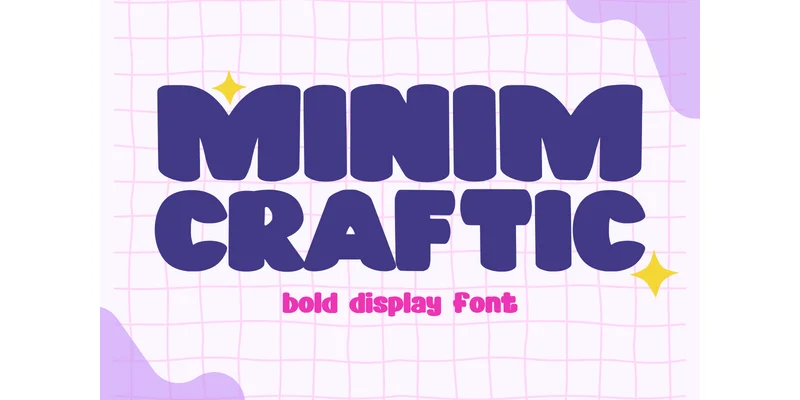 Minim Craftic Font by Minimalist Eyes — Display Font