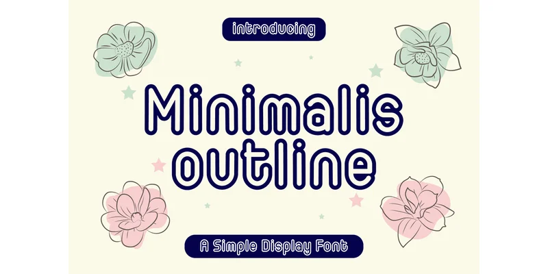 Minimalis Outline Font by Patlot Digital.Studio — Display Font