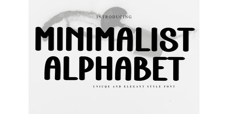 Minimalist Alphabet Font by FreshTypeINK — Display Font