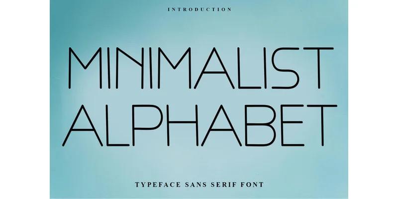 Minimalist Alphabet Font by Inermedia STUDIO — Sans Serif Font