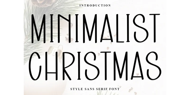 Minimalist Christmas Font by FreshTypeINK — Sans Serif Font