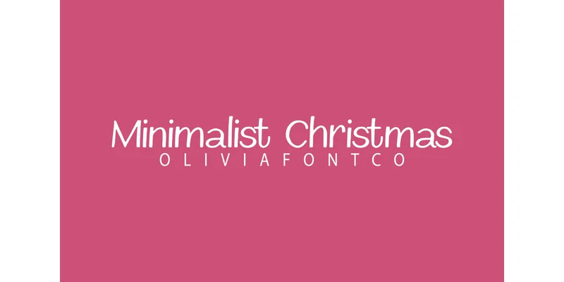 Minimalist Christmas Font by OliviaFontCo by OliviaFontCo — Sans Serif Font