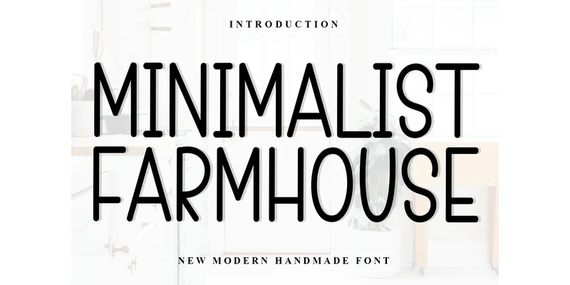 Minimalist Farmhouse Font by FreshTypeINK — Display Font