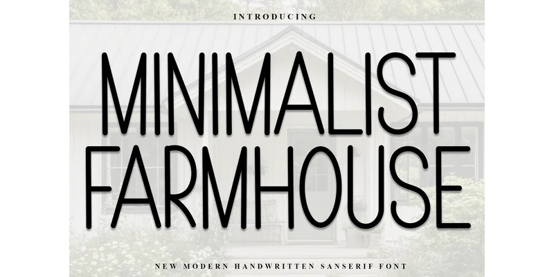 Minimalist Farmhouse Font by PiPi Creative — Sans Serif Font