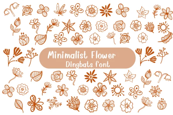 Minimalist Flower by Nongyao — Dingbats Font