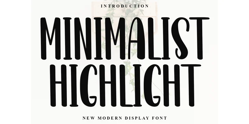 Minimalist Highlight Font by Inermedia STUDIO — Display Font