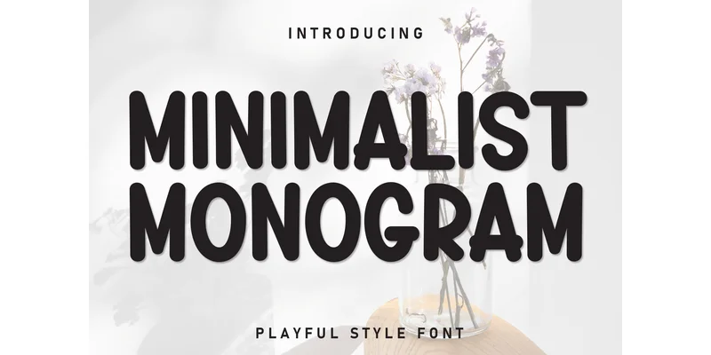 Minimalist Monogram Font by william jhordy — Display Font