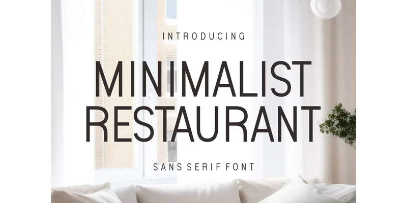 Minimalist Restaurant Font by ade studio — Sans Serif Font