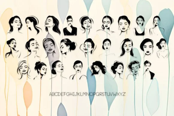 Minimalist Woman by MOMAT THIRTYONE — Dingbats Font — thumbnail 2