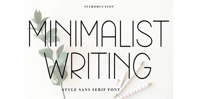 Minimalist Writing Font by FreshTypeINK — Sans Serif Font