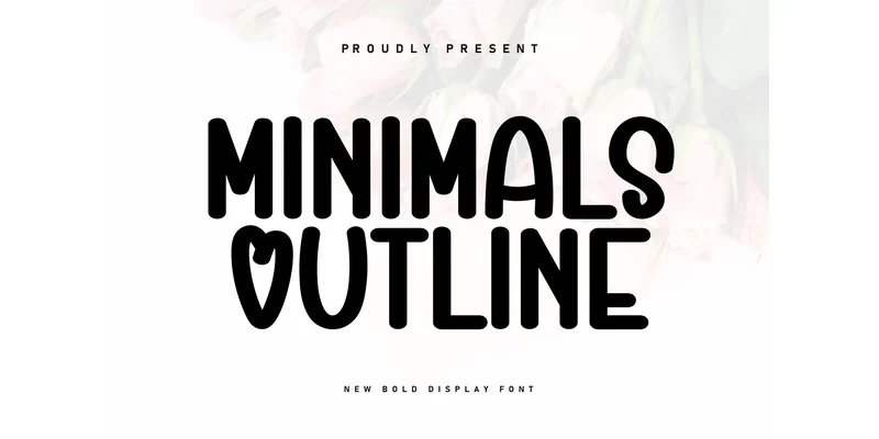 Minimals Outline Font by KC Production — Display Font