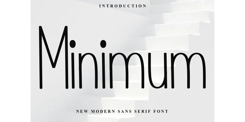 Minimum Font by FreshTypeINK — Display Font