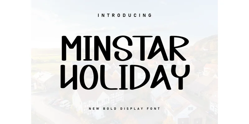 Minstar Holiday Font by KC Production — Display Font