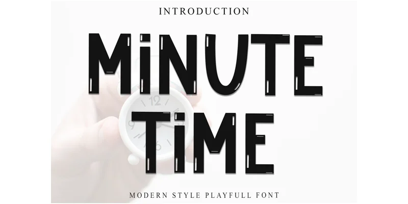 Minute Time Font by Inermedia STUDIO — Display Font