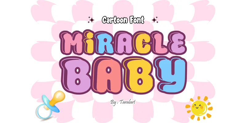 Miraclebaby Regular Font by TaralArt — Display Font