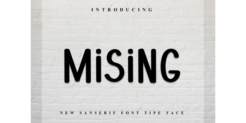 Mising Font by PiPi Creative — Display Font