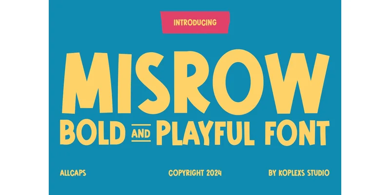 Misrow Font by Koplexs Studio — Display Font
