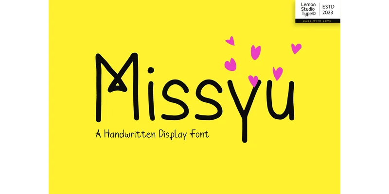 Missyu Font by WildaKhairunnisa — Display Font