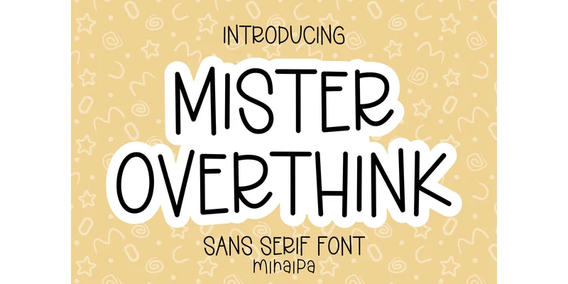 Mister Overthink Font by miraipa — Sans Serif Font