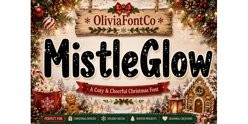 Mistle Glow Font by OliviaFontCo — Display Font