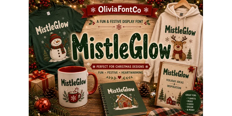 Mistle Glow Font by OliviaFontCo — Display Font — thumbnail 2