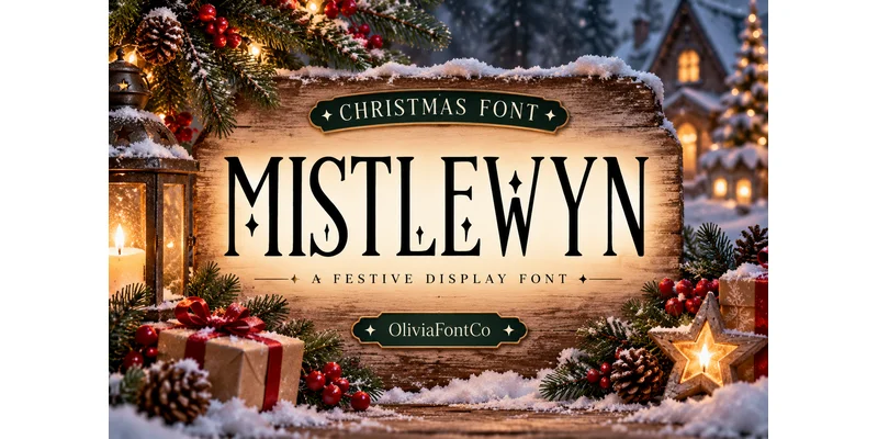 Mistlewyn Font by OliviaFontCo by OliviaFontCo — Decorative Font