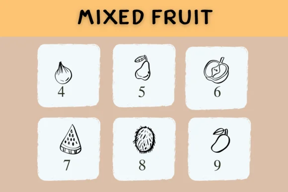 Mixed Fruit by Nongyao — Dingbats Font — thumbnail 4