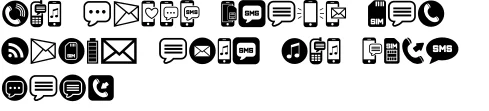 Mobile Icons by vladimirnikolic — Dingbats Font — thumbnail 5