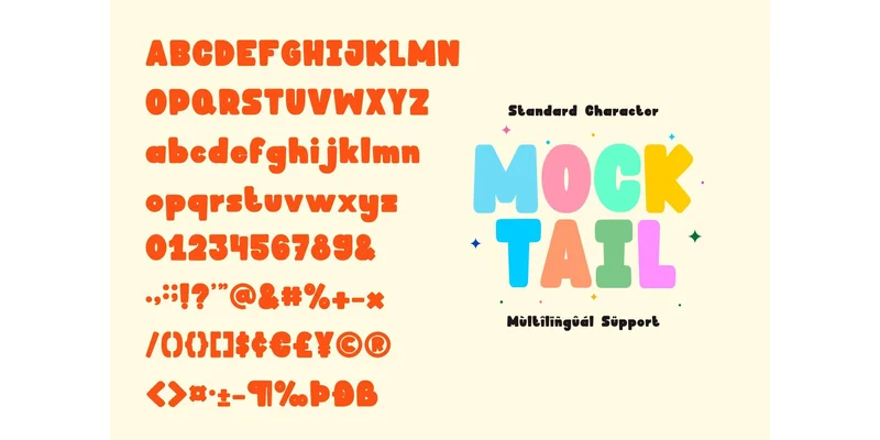 Mocktail Font by Mozatype — Display Font — thumbnail 5
