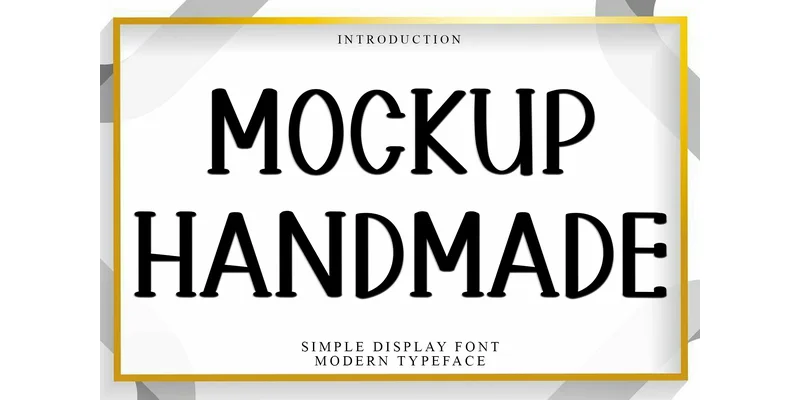 Mockup Handmade Font by Inermedia STUDIO — Display Font