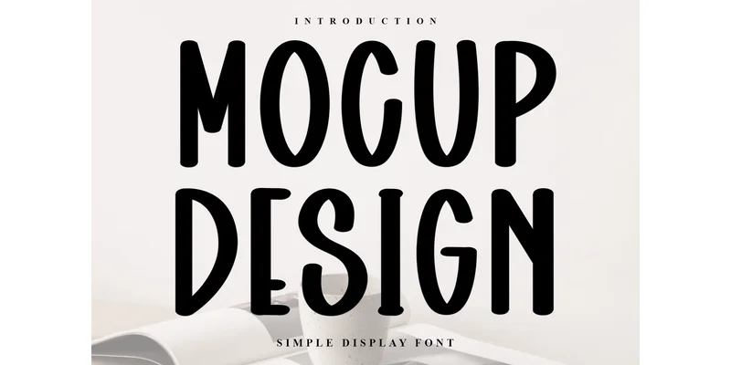 Mocup Design Font by FreshTypeINK — Display Font