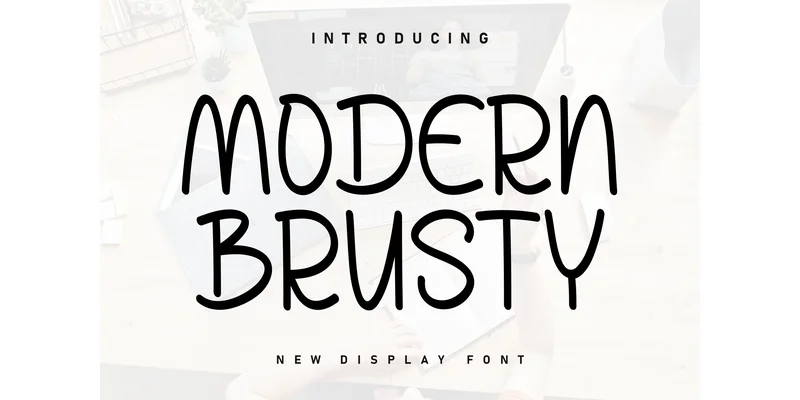 Modern Brusty Font by Berkah Shop — Display Font