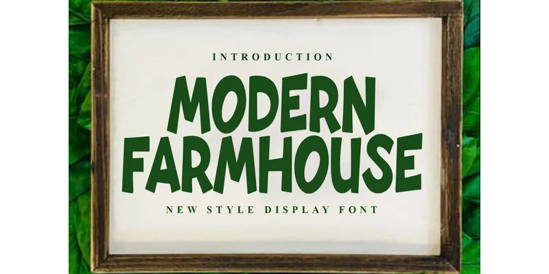Modern Farmhouse Font by PiPi Creative — Display Font