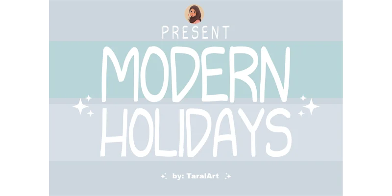 Modern Holidays Font by TaralArt — Display Font
