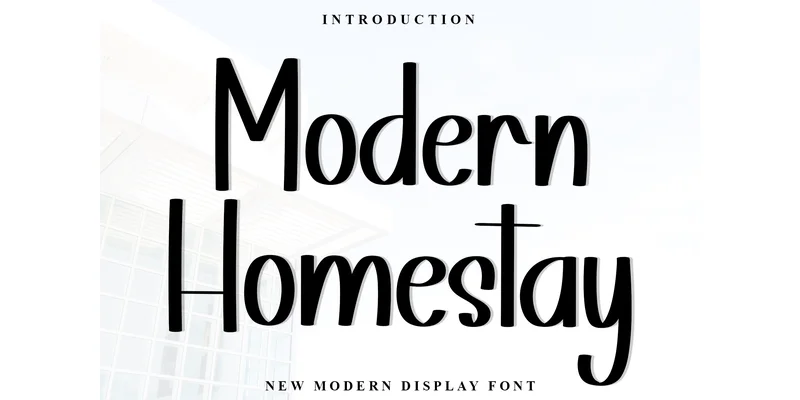 Modern Homestay Font by PiPi Creative — Display Font
