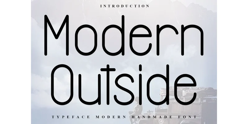 Modern Outside Font by FreshTypeINK — Sans Serif Font