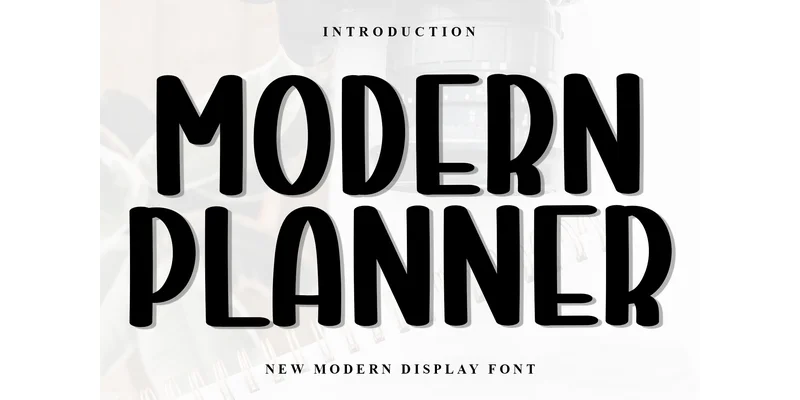 Modern Planner Font by PiPi Creative — Sans Serif Font