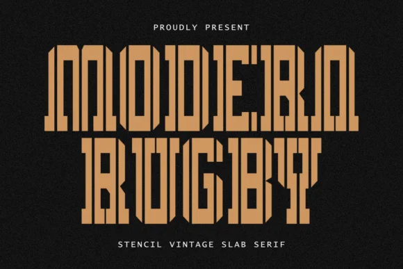 Modern Rugby by Almairatype Studio — Slab Serif Font