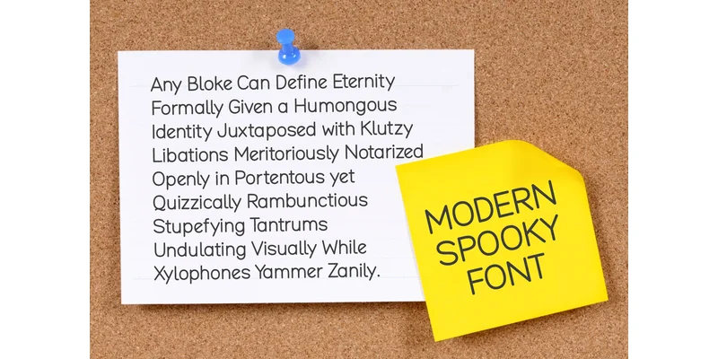Modern Spooky Font by Eightde — Sans Serif Font — thumbnail 3