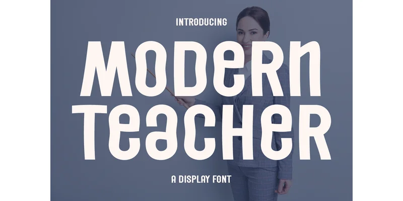 Modern Teacher Font by Ardi (7NTypes) — Display Font