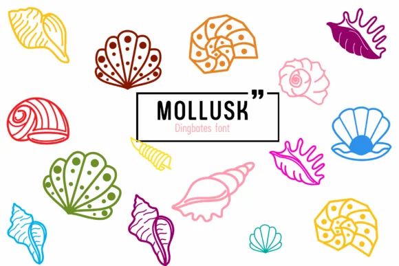 Mollusk by Chada Art — Dingbats Font