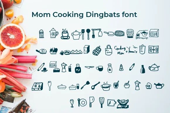 Mom Cooking by Ciriative — Dingbats Font