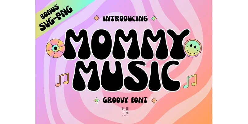 Mommy Music Font by keng graphic — Display Font