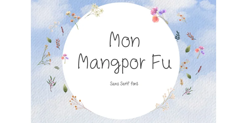 Mon Mangpor Fu Font by TanoiCartoonist — Sans Serif Font