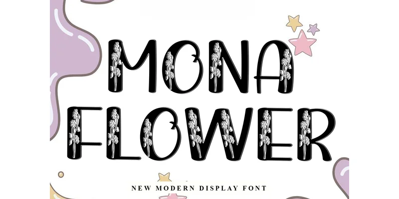 Mona Flower Font by Inermedia STUDIO — Display Font
