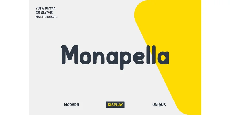 Monapella Font by Yusa Creative — Sans Serif Font