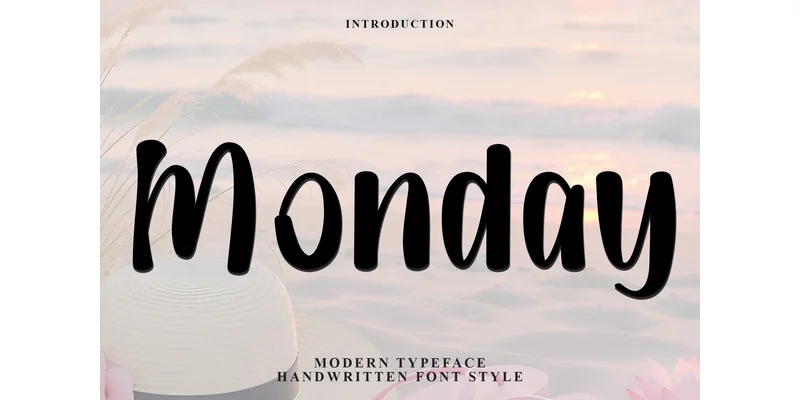 Monday Font by FreshTypeINK — Display Font