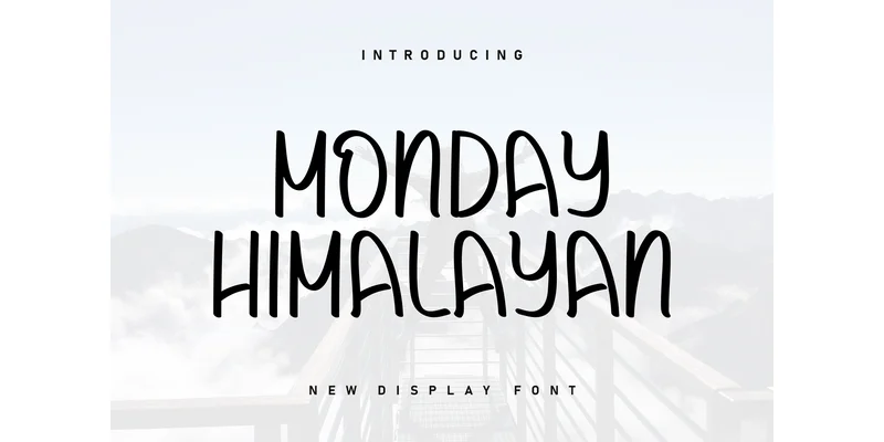 Monday Himalayan Font by ArtLine Design — Display Font