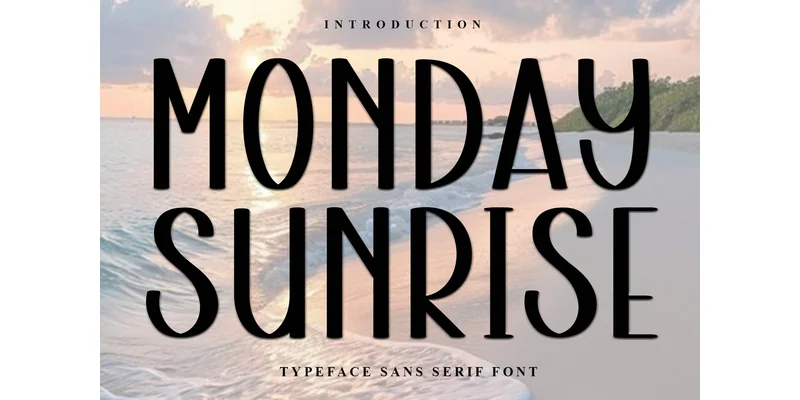 Monday Sunrise Font by FreshTypeINK — Display Font